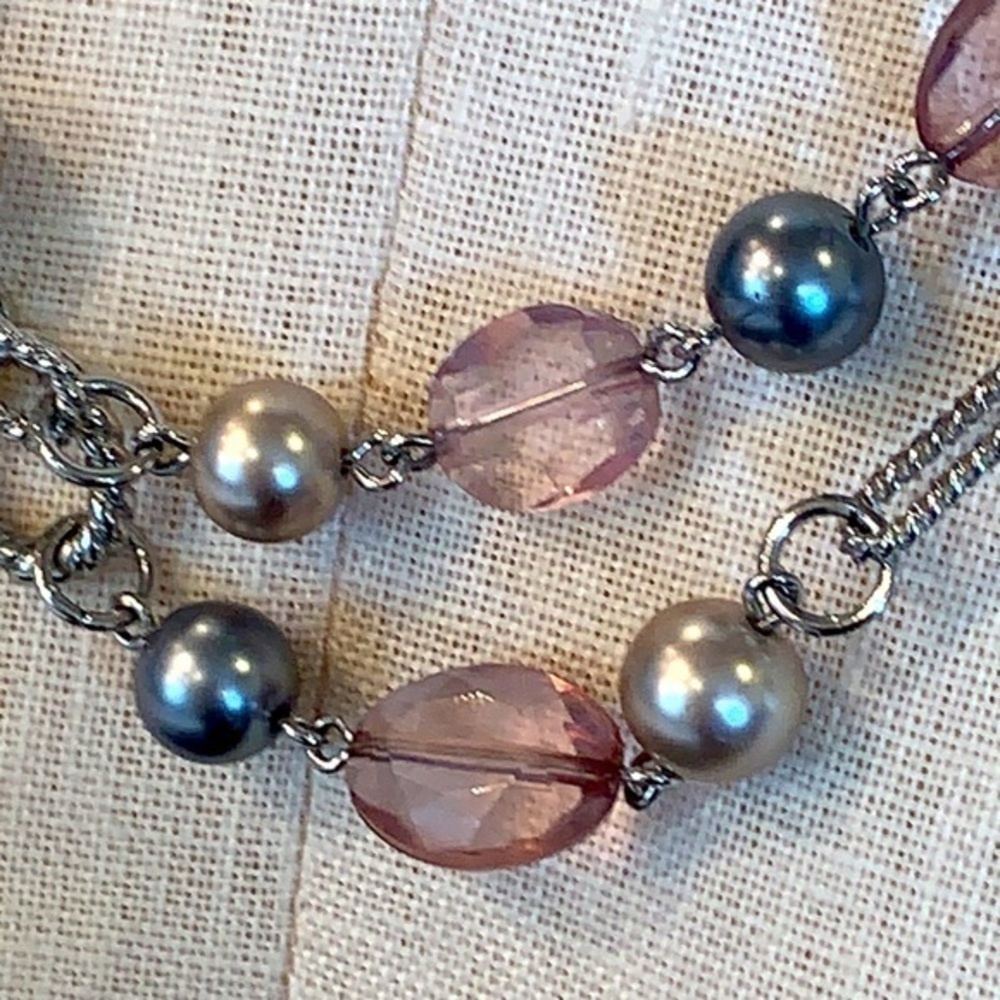 Premier designs long beaded double strand designer necklace